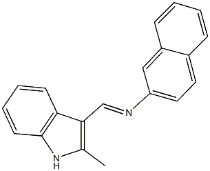 N-[(2-methyl-1H-indol-3-yl)methylene]-N-(2-naphthyl)amine Structure