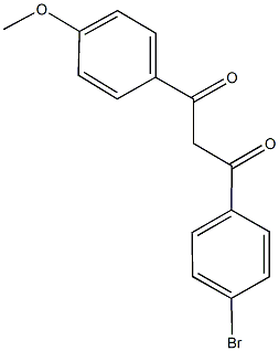 1-(4-BROMOPHENYL)-3-(4-METHOXYPHENYL)PROPANE-1,3-DIONE, 37975-18-1, 结构式