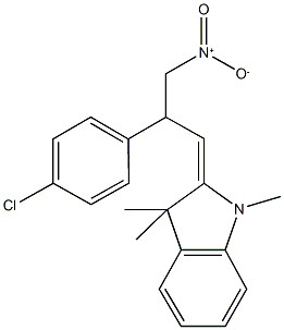 2-{2-(4-chlorophenyl)-3-nitropropylidene}-1,3,3-trimethylindoline|