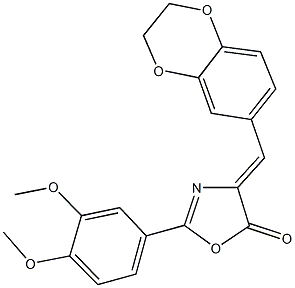 4-(2,3-dihydro-1,4-benzodioxin-6-ylmethylene)-2-(3,4-dimethoxyphenyl)-1,3-oxazol-5(4H)-one|