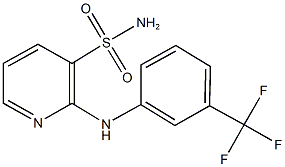 2-[3-(trifluoromethyl)anilino]-3-pyridinesulfonamide Struktur