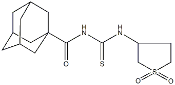 380343-27-1 N-(1-adamantylcarbonyl)-N'-(1,1-dioxidotetrahydro-3-thienyl)thiourea