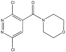 4-[(3,6-dichloro-4-pyridazinyl)carbonyl]morpholine Struktur
