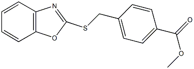 methyl 4-[(1,3-benzoxazol-2-ylsulfanyl)methyl]benzoate,380344-99-0,结构式