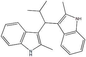 2-methyl-3-[2-methyl-1-(2-methyl-1H-indol-3-yl)propyl]-1H-indole,380352-15-8,结构式