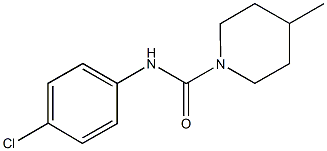 N-(4-chlorophenyl)-4-methyl-1-piperidinecarboxamide,38045-05-5,结构式