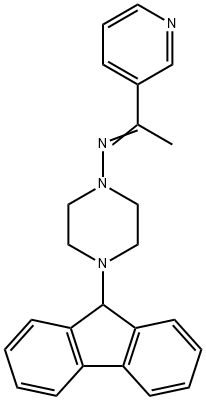 4-(9H-fluoren-9-yl)-N-[1-(3-pyridinyl)ethylidene]-1-piperazinamine,380452-64-2,结构式