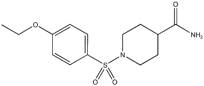 1-[(4-ethoxyphenyl)sulfonyl]-4-piperidinecarboxamide Structure