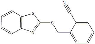 2-[(1,3-benzothiazol-2-ylsulfanyl)methyl]benzonitrile Struktur