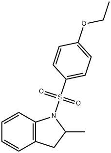 1-[(4-ethoxyphenyl)sulfonyl]-2-methylindoline Struktur