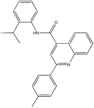 N-(2-isopropylphenyl)-2-(4-methylphenyl)-4-quinolinecarboxamide Struktur