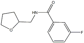 3-fluoro-N-(tetrahydro-2-furanylmethyl)benzamide|