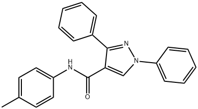 N-(4-methylphenyl)-1,3-diphenyl-1H-pyrazole-4-carboxamide Structure