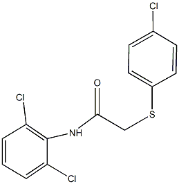 2-[(4-chlorophenyl)sulfanyl]-N-(2,6-dichlorophenyl)acetamide,380554-32-5,结构式