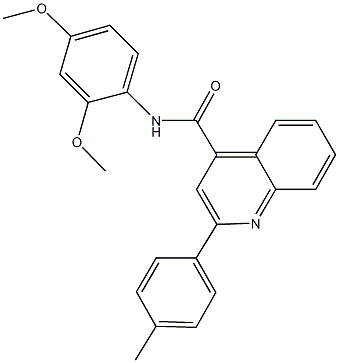 N-(2,4-dimethoxyphenyl)-2-(4-methylphenyl)-4-quinolinecarboxamide Structure