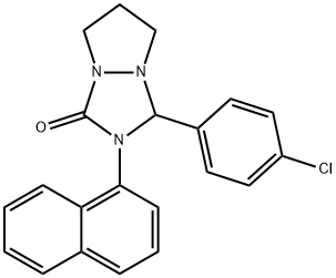 3-(4-chlorophenyl)-2-(1-naphthyl)tetrahydro-1H,5H-pyrazolo[1,2-a][1,2,4]triazol-1-one|