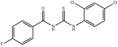 N-(2,4-dichlorophenyl)-N'-(4-fluorobenzoyl)thiourea Structure