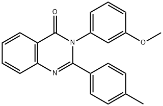 3-(3-methoxyphenyl)-2-(4-methylphenyl)-4(3H)-quinazolinone Structure