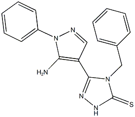 380622-23-1 5-(5-amino-1-phenyl-1H-pyrazol-4-yl)-4-benzyl-2,4-dihydro-3H-1,2,4-triazole-3-thione