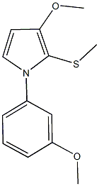 3-methoxy-1-(3-methoxyphenyl)-2-(methylsulfanyl)-1H-pyrrole Structure