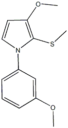 3-methoxy-1-(3-methoxyphenyl)-2-(methylsulfanyl)-1H-pyrrole,380622-36-6,结构式