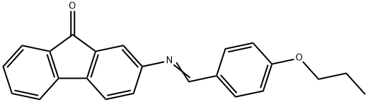 2-[(4-propoxybenzylidene)amino]-9H-fluoren-9-one Structure