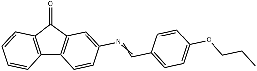 2-[(4-propoxybenzylidene)amino]-9H-fluoren-9-one Struktur