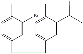 5-bromo-12-isopropyltricyclo[8.2.2.2~4,7~]hexadeca-1(12),4,6,10,13,15-hexaene Structure