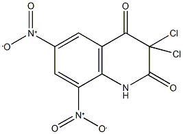 3,3-dichloro-6,8-bisnitro-2,4(1H,3H)-quinolinedione Structure