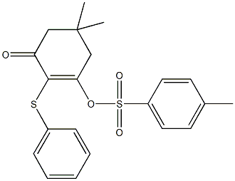 5,5-dimethyl-3-oxo-2-(phenylsulfanyl)-1-cyclohexen-1-yl 4-methylbenzenesulfonate,380631-38-9,结构式