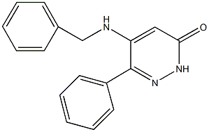 5-(benzylamino)-6-phenyl-3(2H)-pyridazinone Structure