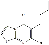 6-butyl-7-hydroxy-5H-[1,3]thiazolo[3,2-a]pyrimidin-5-one 结构式