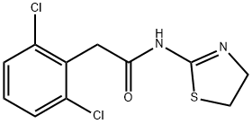2-(2,6-dichlorophenyl)-N-(4,5-dihydro-1,3-thiazol-2-yl)acetamide Struktur