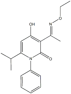 3-(N-ethoxyethanimidoyl)-4-hydroxy-6-isopropyl-1-phenyl-2(1H)-pyridinone Structure