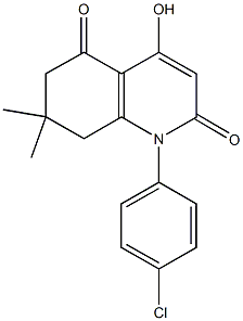 1-(4-chlorophenyl)-4-hydroxy-7,7-dimethyl-7,8-dihydro-2,5(1H,6H)-quinolinedione|