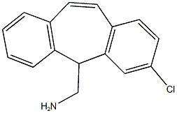 (3-chloro-5H-dibenzo[a,d]cyclohepten-5-yl)methylamine Struktur