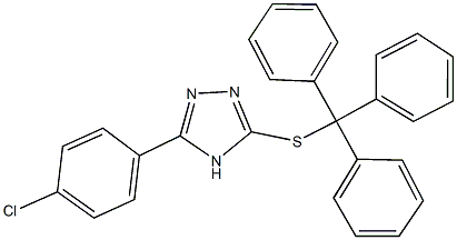 5-(4-chlorophenyl)-4H-1,2,4-triazol-3-yl trityl sulfide,380638-75-5,结构式