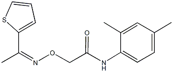 N-(2,4-dimethylphenyl)-2-({[1-(2-thienyl)ethylidene]amino}oxy)acetamide 结构式