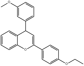 2-(4-ethoxyphenyl)-4-(3-methoxyphenyl)-4H-chromene Structure