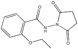 N-(2,5-dioxopyrrolidin-1-yl)-2-ethoxybenzamide 化学構造式