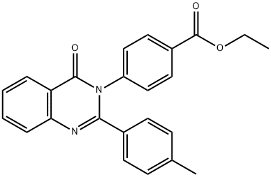 ethyl 4-(2-(4-methylphenyl)-4-oxoquinazolin-3(4H)-yl)benzoate Structure