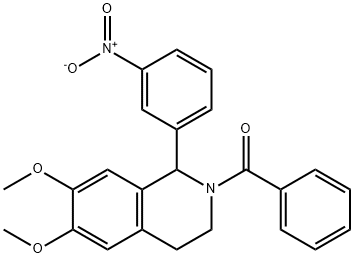 2-benzoyl-1-{3-nitrophenyl}-6,7-dimethoxy-1,2,3,4-tetrahydroisoquinoline|