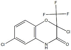 2,6-dichloro-2-(trifluoromethyl)-2H-1,4-benzoxazin-3(4H)-one Struktur