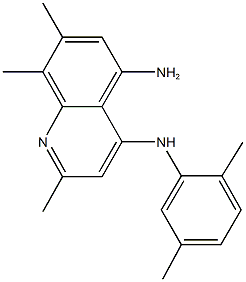 N~4~-(2,5-dimethylphenyl)-2,7,8-trimethyl-4,5-quinolinediamine 结构式