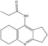 N-(2,3,5,6,7,8-hexahydro-1H-cyclopenta[b]quinolin-9-yl)propanamide,380652-35-7,结构式