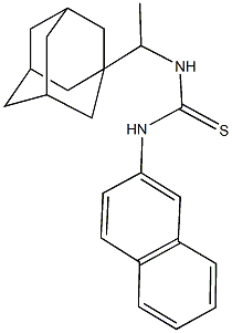 N-[1-(1-adamantyl)ethyl]-N'-(2-naphthyl)thiourea 结构式