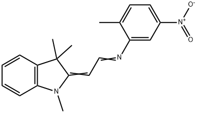 2-[2-({5-nitro-2-methylphenyl}imino)ethylidene]-1,3,3-trimethylindoline Struktur