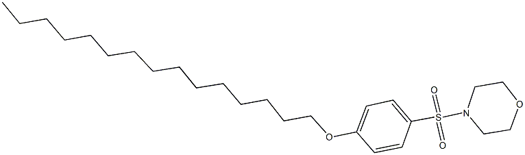 4-{[4-(pentadecyloxy)phenyl]sulfonyl}morpholine 化学構造式