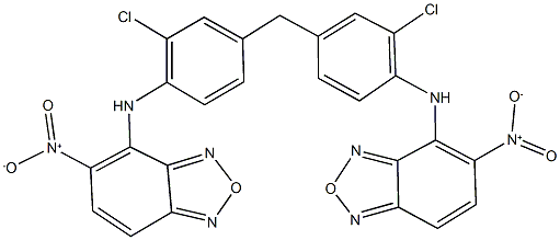 380657-15-8 4-{2-chloro-4-[3-chloro-4-({5-nitro-2,1,3-benzoxadiazol-4-yl}amino)benzyl]anilino}-5-nitro-2,1,3-benzoxadiazole