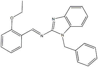 N-(1-benzyl-1H-benzimidazol-2-yl)-N-(2-ethoxybenzylidene)amine Structure